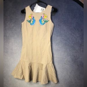 NEW Love Moschino khaki mermaid dress NWT